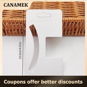 【 CANAMEK 】 50pcs Display Cards For Hair Claw Clip Paper Card Headdress Card Hair Decoration Package DIY Jewelry Cardboard Package Hair Clips Craft Hang Tag Card