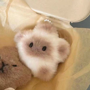 [EKLEVAL] Hot Sale Convenient Easy For Lowest Price Capybara ตุ๊กตายัดนุ่นพวงกุญแจรูปดาวของเล่นรูปการ์ตูนพวงกุญแจตุ๊กตานุ่มนิ่มกระเป๋าเป้สะพายหลังใส่รถพวงกุญแจของขวัญสำหรับเด็ก