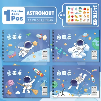 Buku Gambar Anak Sketchbook Ukuran A4 / Buku Gambar Sketsa Anak Drawing Book 30 Lembar