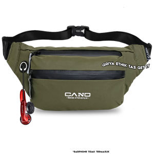 Waisbag Pria Waterproof Tas Pinggang Laki Slingbag Selempang Waistbag Anti Air Wesbag Cowok Tas Soren Cowo Cano