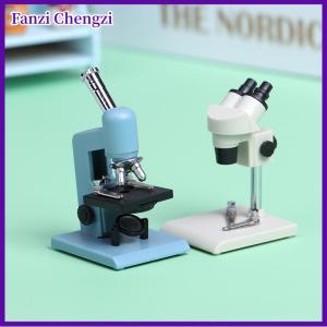 Fanzi 1 cái 1:12 Dollhouse thu nhỏ kính hiển vi phòng thí nghiệm Thiết bị mô hình thí nghiệm cảnh trang trí đồ chơi