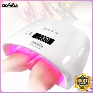 DOYADA 120W Two Hand UV Lamp for Gel Nail Dryer High Efficiency Dual Light Source LED Nail Lamp Hand Large Space
