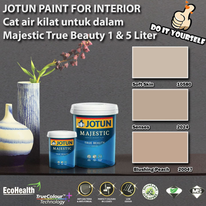 Jotun Majestic True Beauty Collection 1 & 5 Liter Soft Skin 10580 / Senses 2024 / Blushing Peach 20047