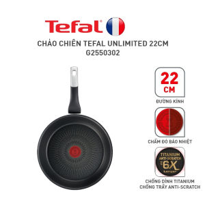 Chảo chiên chống dính đáy từ Tefal Unlimited G2550302 size 22cm - Made in France