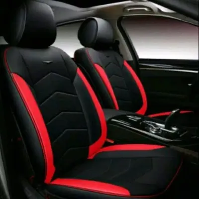 Cover Jok Mobil / Sarung Jok Sporty Mobil Avanza Xenia Ertiga Mobilio Grand Livina Gran Max Luxio APV Red & black - Oscar Full set 3 Baris Aksesoris Interior Mobil / Kulit sintetis