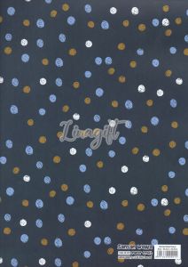 ( 5 Lembar ) POLKADOT SANWA - KERTAS KADO ONDE - GIFT WRAP PAPER SANSAN WAWA TRIANGLE / SEGITIGA