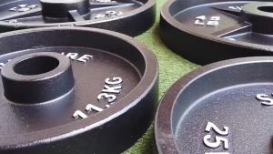Weight Plate 2.5LBS/5LBS/10LBS/25LBS/35LBS/45LBS/55LBS Barbell Plate 5CM Hole Dumbbell Bar Strength Training