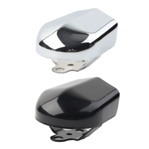Dễ dàng cài đặt vỏ bọc kèn cho FLHR flhx 1993-2018 Chrome còi kim loại vỏ bọc kèn thay thế phụ kiện xe máy
