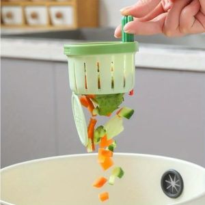 Kitchen Sink Filter Sink Sewer Filter Drain Basket Automatic Dumping Basket Sink Drain Strainer