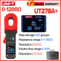 UNI-T UT278A+ Ground Loop Resistance Tester Digital Display Clamp Earth Ground Testers,Jaw Leakage Current Detector UT276A+. 