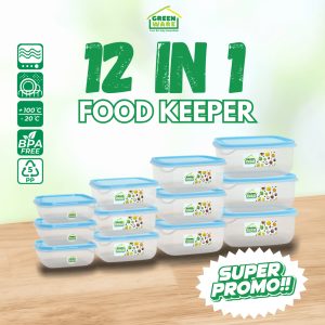 GREENWARE 12 in 1 Food Keepers Promo Set 350ml 550ml 900ml 1.3L