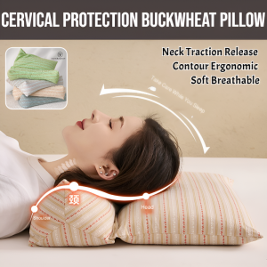 Cervical Protection Buckwheat Pillow Ergonomic Pillow Soft Breathable Pillows Protect The Neck Pillow Neck Healthcare
