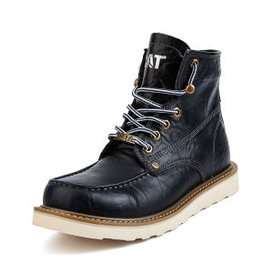 Caterpillar Men Cowhide Boots Lace-up Leather Comfy Durable outsole Mens Cowhide Boots French Style Martin Boots CAT Casual Work Office Shoes