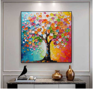 HIMALAYA 40*40cm Bedroom Dining room Living room Office Hotel abstract fortune tree Paintings design