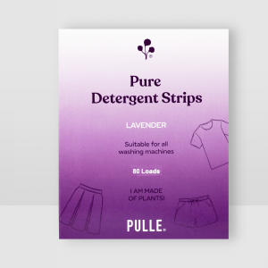 Pulle Pure Detergent Strips - Eco friendly Laundry sheets - 80 LOADS. POWERFUL LOW SUDS - LAVENDER.