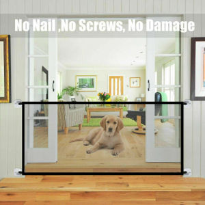 Creative Portable Folding Breathable Mesh Baby Safety Fence Pet Barrier Fences Dog Gate Pet Separation Guard Isolated Fence