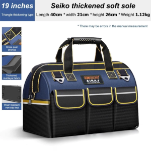13" 16" 19" 21" 23" ABS Tool Bag Heavy Duty Tools Bag Electrician Tool Beg Solid Strong Base Canvas Large Heavy Duty 工具包