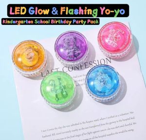 [MSIA SHIP] NOVELTY LED Glow & Flashing YoYo Yo-yo Classic Toys Birthday Goodies 1pc Kids Children Christmas Kindergarten School Celebration Party Game Supply Present Gift