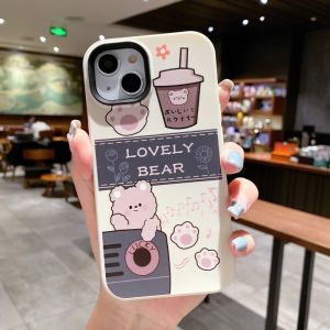 CrashStar 3 In 1 Cute Bear Shockproof Silicone Phone Case For iPhone 14 13 12 11 Pro Max XS XR X 8 7 Plus + SE 2020 Phone Casing Phone Cover Shell Top Seller
