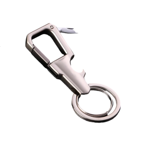 Waist Hanging Key Chain with Bottle Opener Multifunctional Keychain Pendant Alloy Anti Lost Key Rings