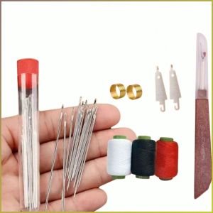 Sewing Tools not Easy to Rust Slender Sewing Kit Cost-effective Handmade Big Eye Steel Needle
