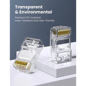 Hạt mạng RJ45 xuyên thấu Cat5 cao cấp - Kết nối ổn định bấm dây nhanh truyền tải tốc độ cao