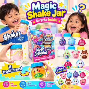 Allieuka Magic Jellykins Surprise Plush Jar Water Activated Squishy Character Toy Fruit Stuffed Kids Gift