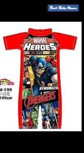 Baju Renang Anak Motif Avenger Red SW241
