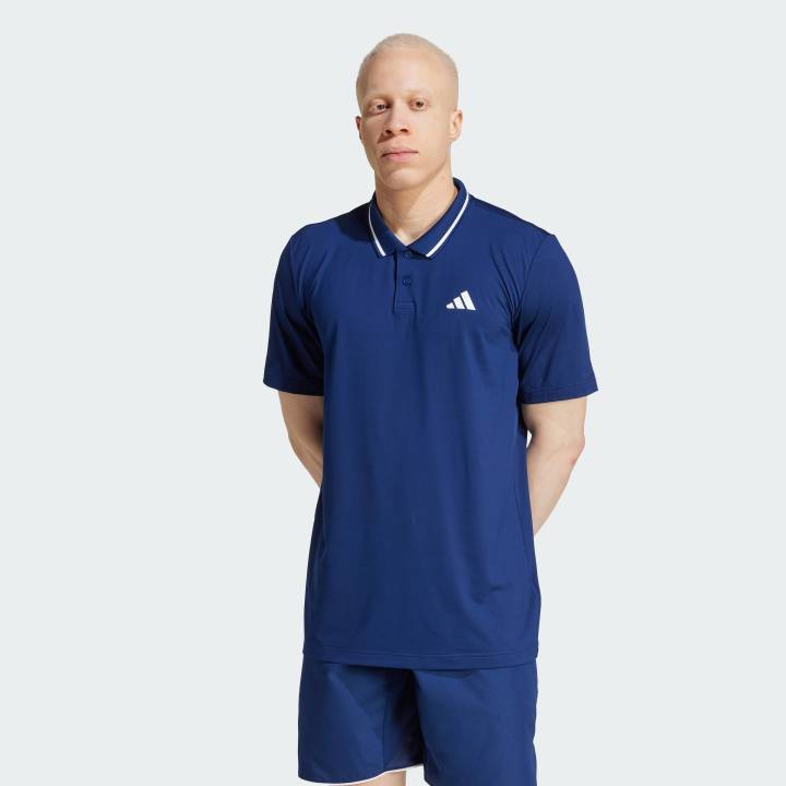 adidas Tennis Club Tennis Climacool Piqué Polo Shirt Men Blue