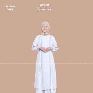 Gamis Abaya Turkey Amarta 144 Anak Tanggung Bordir dan Payet Andinicollection