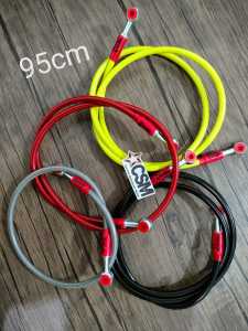 Selang Rem Depan Variasi Panjang 95CM Universal KAKRA - MERAH-KUNING-SILVER-HITAM