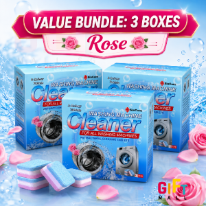 🏅SinCare 【Bundle of 3】Washing Machine Cleaner Genuine Original High Efficiency Cleaner 3Boxes x 12pcs (36pcs) > laundry