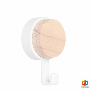 T.Z. ตะขออเนกประสงค์ แขวน ไม่ต้องเจาะ ทนทาน ตกแต่งด้วนลายไม้ home hook