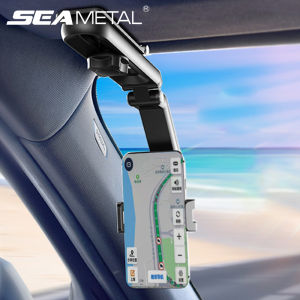 360 องศาหมุนที่ยึดในรถยนต์ - เครื่องมือที่ช่วยในการยอมรับโทรศัพท์ที่บังแดดแบบคลิป