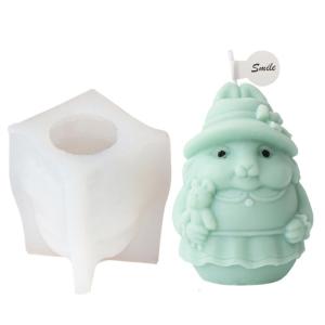 Rabbit Shapes Mold Practical Silicone Molds Bunnys Wax Mould Practical Epoxy Resin Molds for Home Decorations