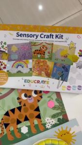 educratePH EducratePH Sensory Craft Kit for Kids 6 Crafts in 1 Paper Craft Art Set Ages 3