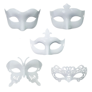 Masquerade Mask Butterfly Mask Party Mask White Mask Halloween Mask Half Face Mask Mardi Gras Mask for Proms