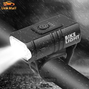 [UEB Mall] 10W LED Bicycle Light USB Rechargeable 800LM MTB Bike Front Lamp 6 Modes Rainproof for Night Cycling Lighting Living Lighting