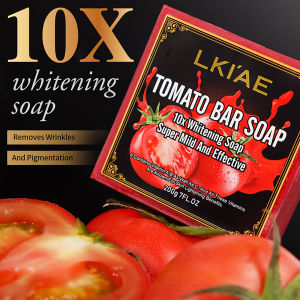 AILKE Organic Tomato Soap Bar Lightening Skin Deeply Clean Exfoliate Remove Dark Spots Moisturizing For Face Body 200g2026