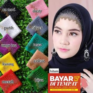 TILE CIPUT PAYET PESTA/INNER JILBAB PAYET PESTA/BANDANA DALAMAN JILBAB PAYET PESTA