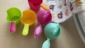 【Ship in 24H】婴儿洗澡水勺水瓢儿童沐浴水勺花洒宝宝洗头勺子儿童水勺洗澡玩具Baby shower water spoon Water spoon Childrens shower water spoon Flower20260323