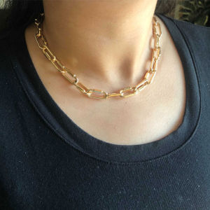 24K Saudi Gold Nasasangla 100% Original Choker Necklace for Women Thick chain necklace for women Birthday gift for girlfriend