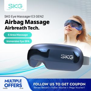 SKG Eye Massager Airsoft Massage Hot Compress Relieves Sore Eyes and Removes Dark Circles E3-2