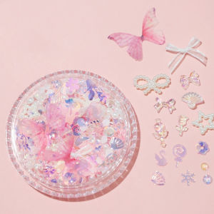 CHUN053634 Diamond Makeup Face Stickers Pearls DIY Face Decoration Bridal Makeup Patch Colorful Butterfly Eye Makeup Stickers for Face Makeup