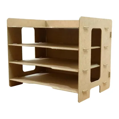 Mega1688 Box File MDF Rak Buku Kertas Dokumen 3 Susun Rak Buku MDF 971