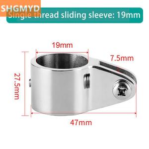 [COD] SHGMYD 1Pc Boat Bimini Top Fitting Deck Hinge Slide Cap 19-32MM Pipe Eye End Cap External Eye End Canopy Tube Boat Accessories