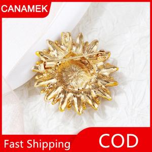 【CANAMEK】 Cổ Điển Thu Thập Vẻ Đẹp Hoa Từ Hoa Hướng Dương Trâm Cài Cho Phụ Nữ Cô Gái Bên Cưới Trâm Pins Quà Tặng