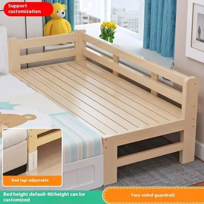 AUREO Solid Baby Cot Wood Split Joint Baby Bed Extend And Widen The Guardrail Baby Crib May Make To Order