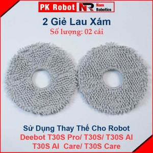 Phụ Kiện Thay Thế Robot Deebot T30S Pro/ T30S/ T30S AI/ T30S Care & T30S AI Care Chổi Cạnh Bộ Lọc Túi Bụi & Giẻ Lau/