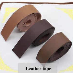 2M Leather Strip Straps Black Brown Red 2 Meters Leather Cord for Diy Handles Bag Decor Jewelry Making Leather Craft Accessories
